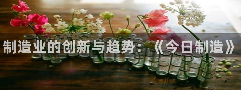 彩神vl官网：制造业的创新与趋势：《今日制造》