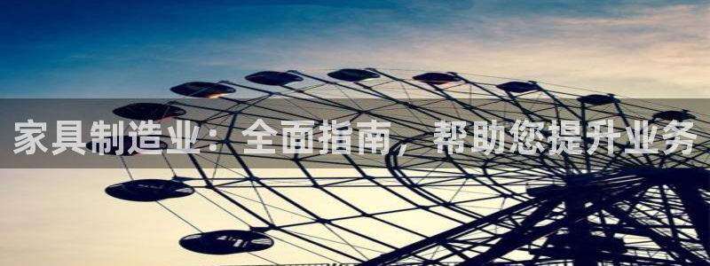 彩神v1官网：家具制造业：全面指南，帮助您提升业务