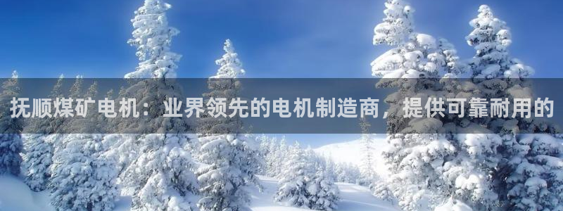 彩神购彩购彩大厅入口v：抚顺煤矿电机：业界领先的电机制造商，
