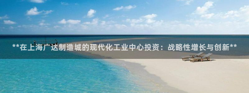 彩神ix平台：**在上海广达制造城的现代化工业中心投资：战略