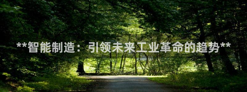 新版彩神v8登录教程：**智能制造：引领未来工业革命的趋势**