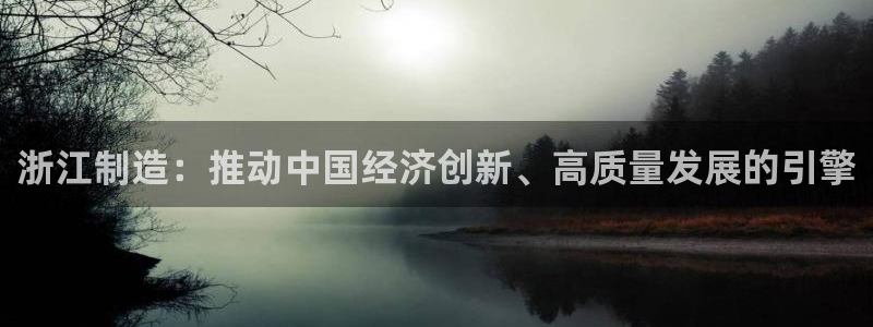 彩神vii手游下载：浙江制造：推动中国经济创新、高质量发展的引擎