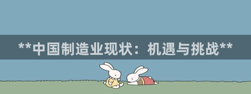 彩神vll购彩大厅大众：**中国制造业现状：机遇与挑战**